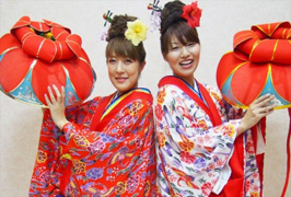 琉球の伝統衣装コスプレ体験